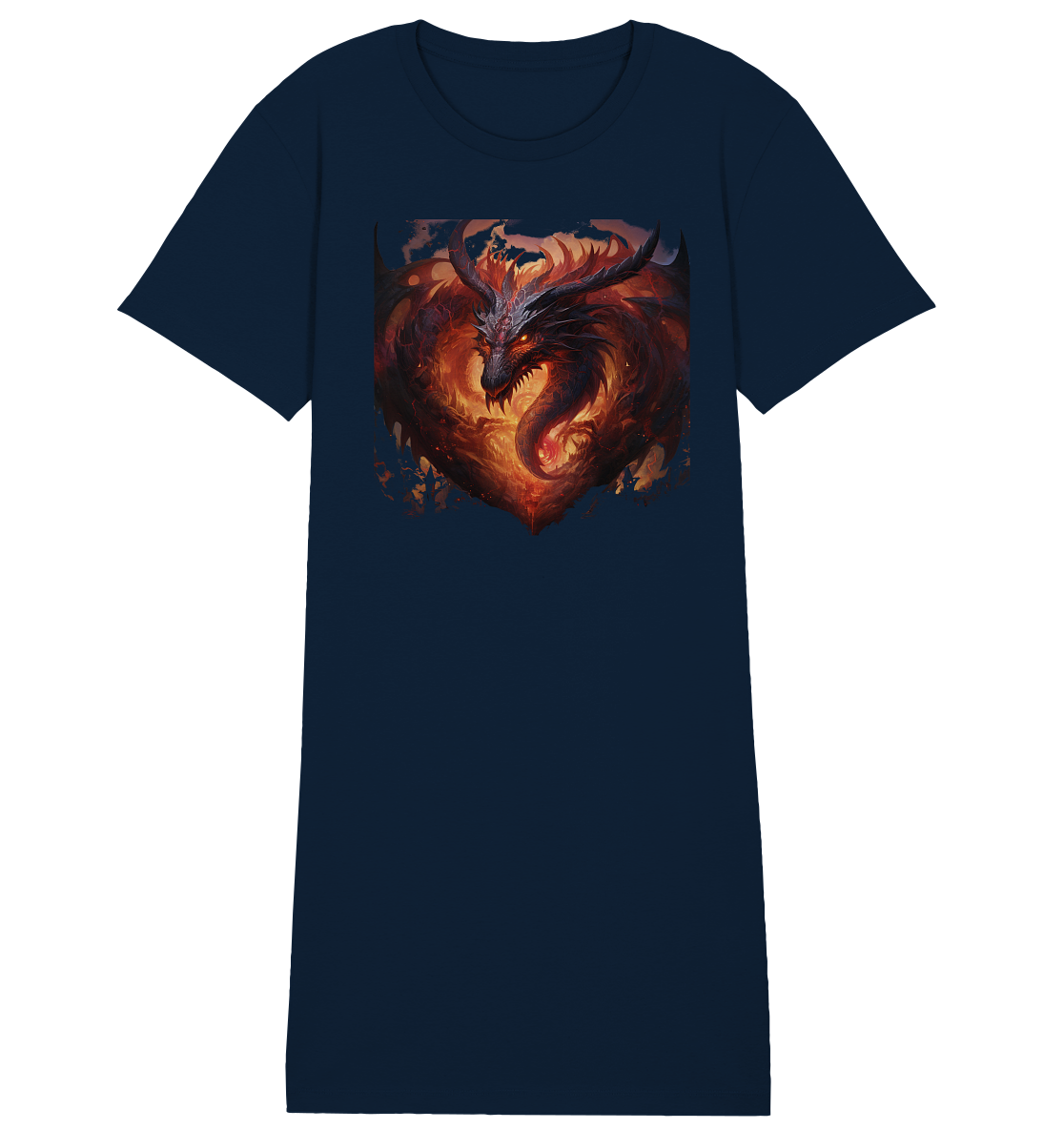 Dragon Heart - Ladies Organic Shirt Dress
