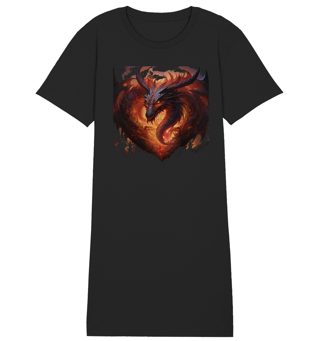 Dragon Heart - Ladies Organic Shirt Dress