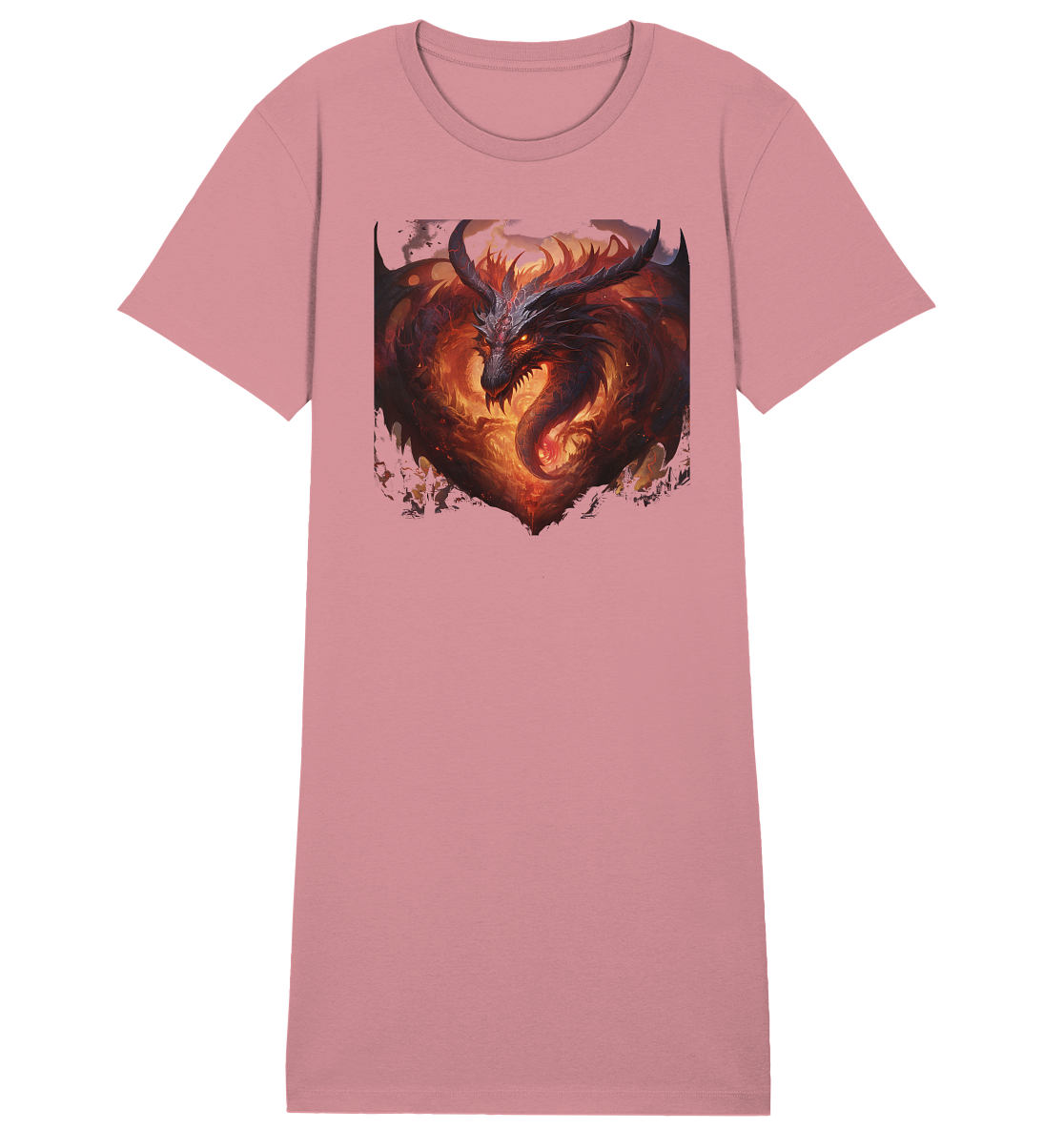 Dragon Heart - Ladies Organic Shirt Dress