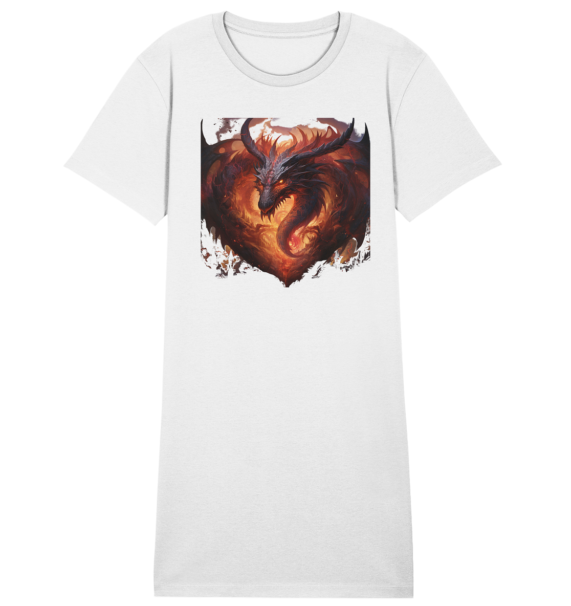 Dragon Heart - Ladies Organic Shirt Dress