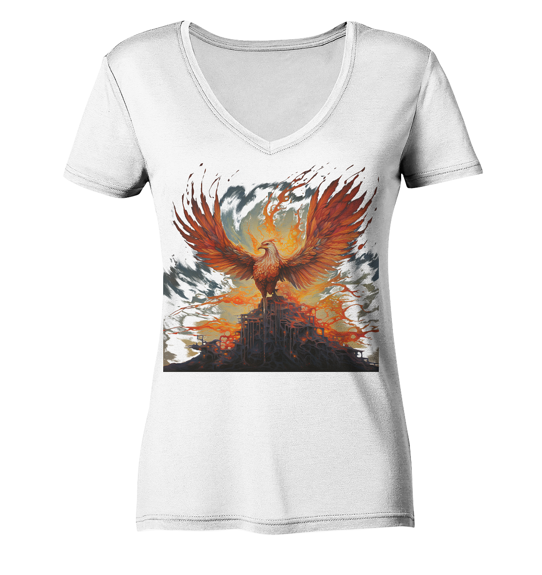 Phönix Wings - Ladies V-Neck Shirt