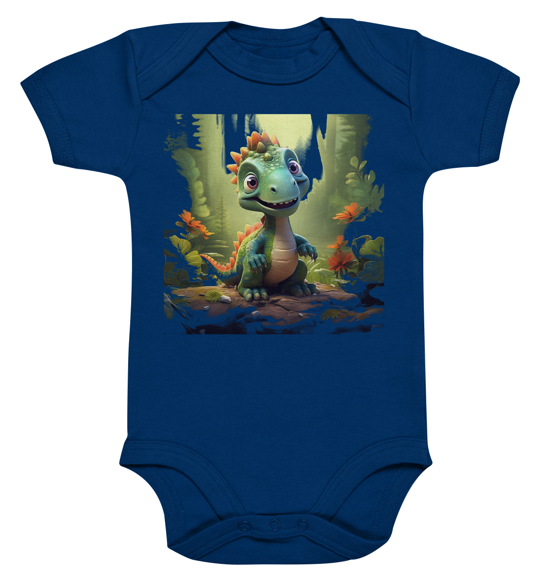 Dino Forest - Organic Baby Bodysuit
