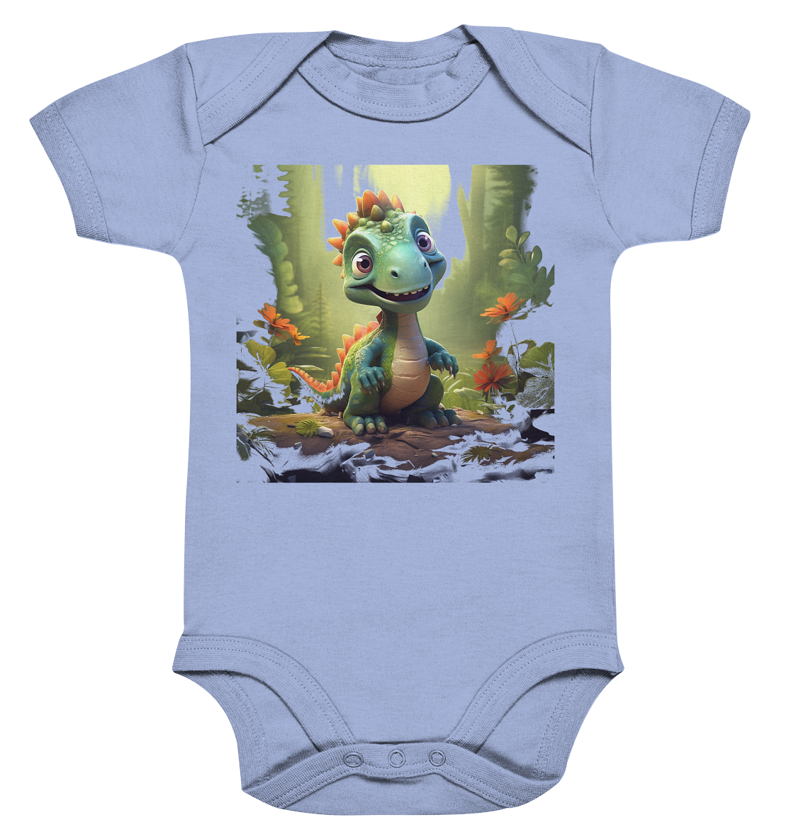Dino Forest - Organic Baby Bodysuit