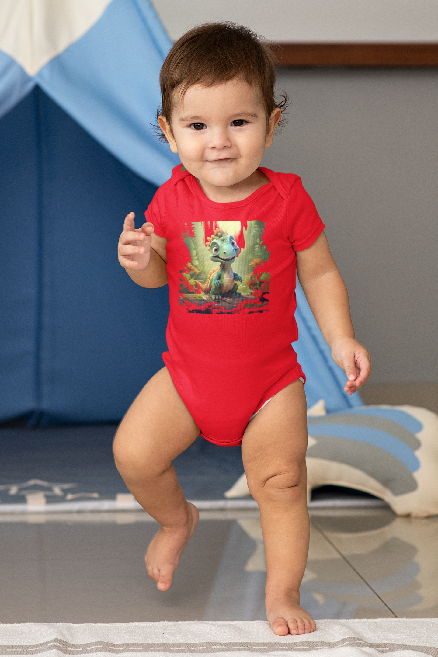 Dino Forest - Organic Baby Bodysuit