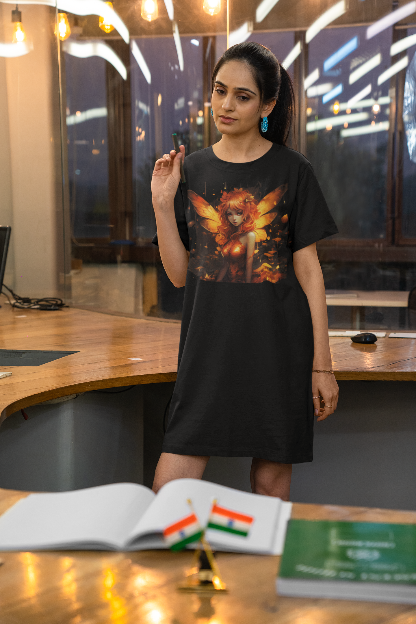 Fairy Forest - Ladies Organic Shirt Dress