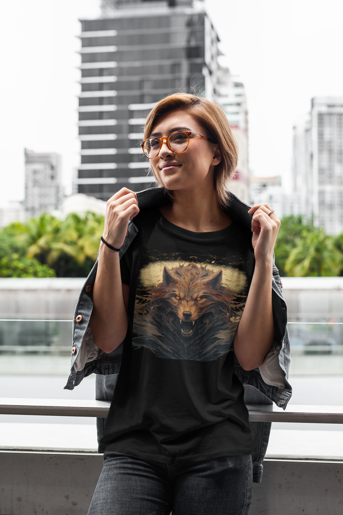 Fenrir Head - Ladies Premium Shirt