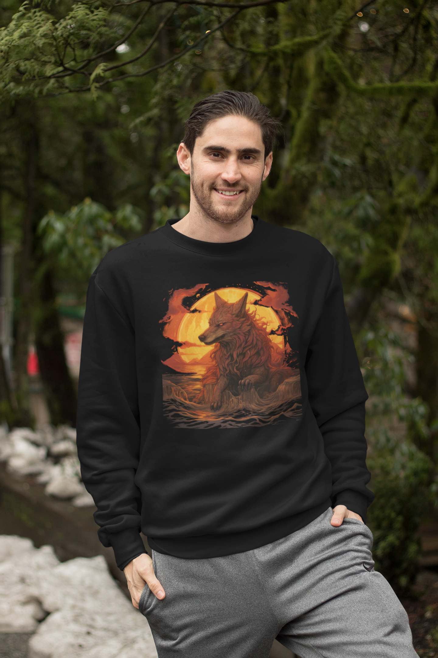 Fanrir Moon - Premium Sweatshirt
