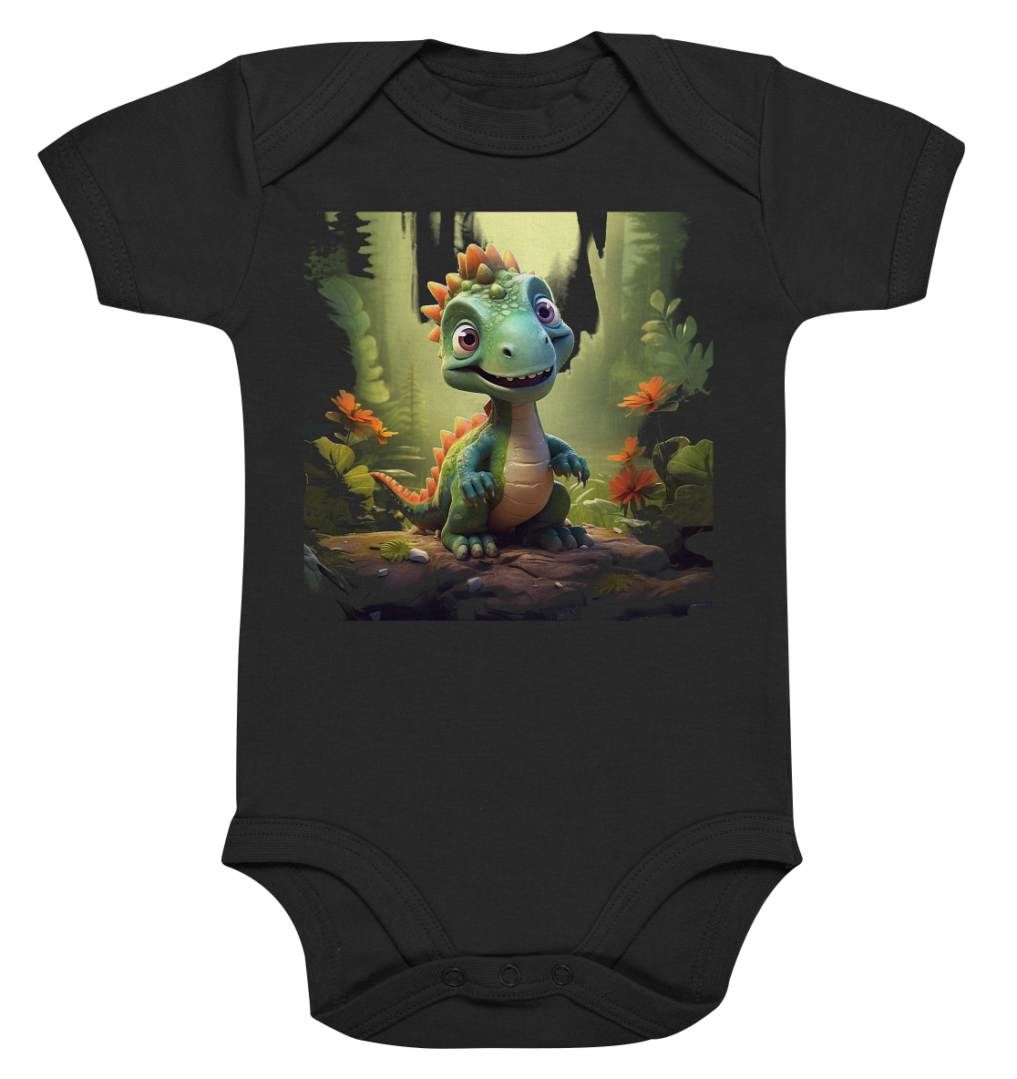 Dino Forest - Organic Baby Bodysuit