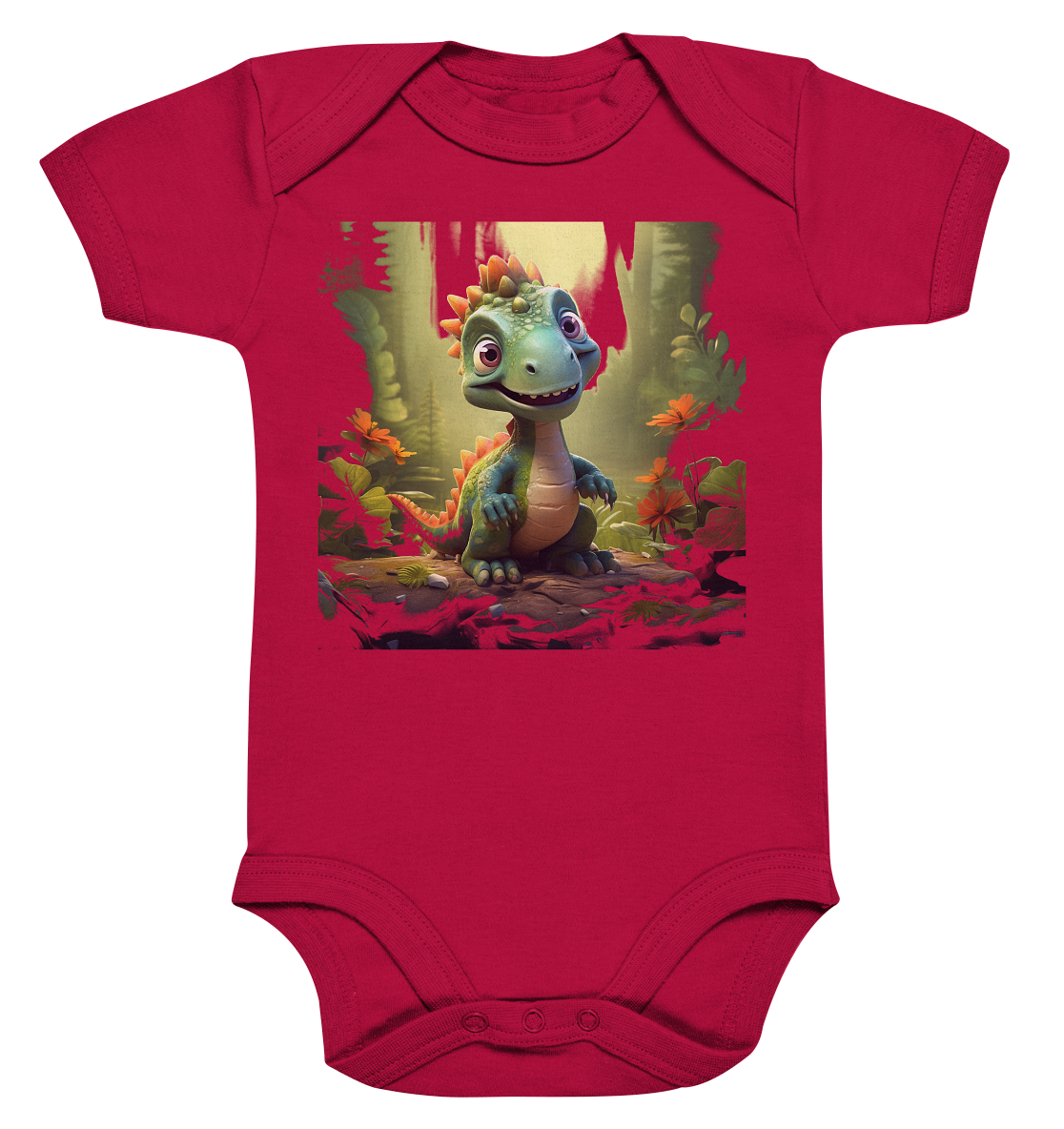 Dino Forest - Organic Baby Bodysuit