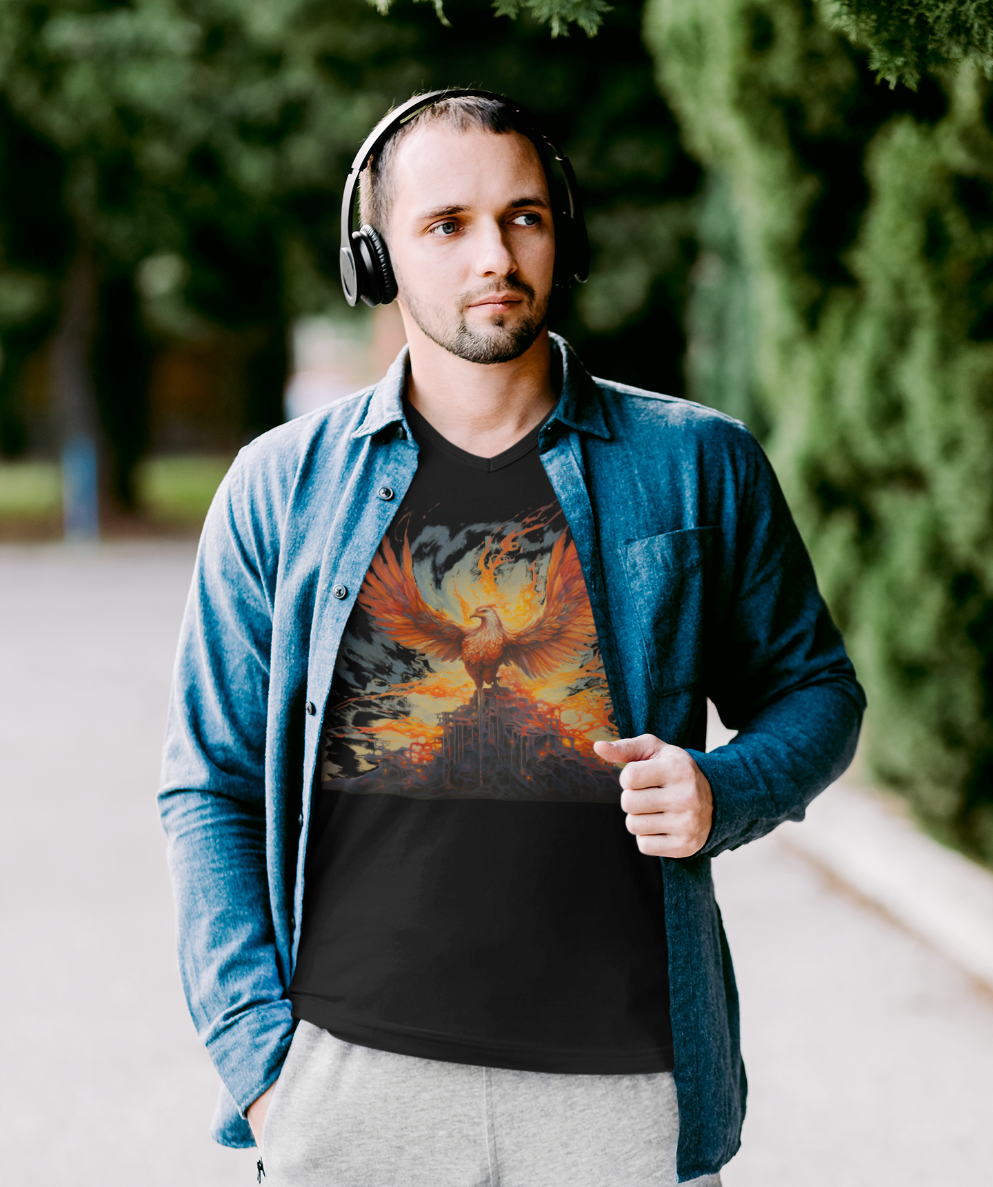 Phönix Wings - V-Neck Shirt